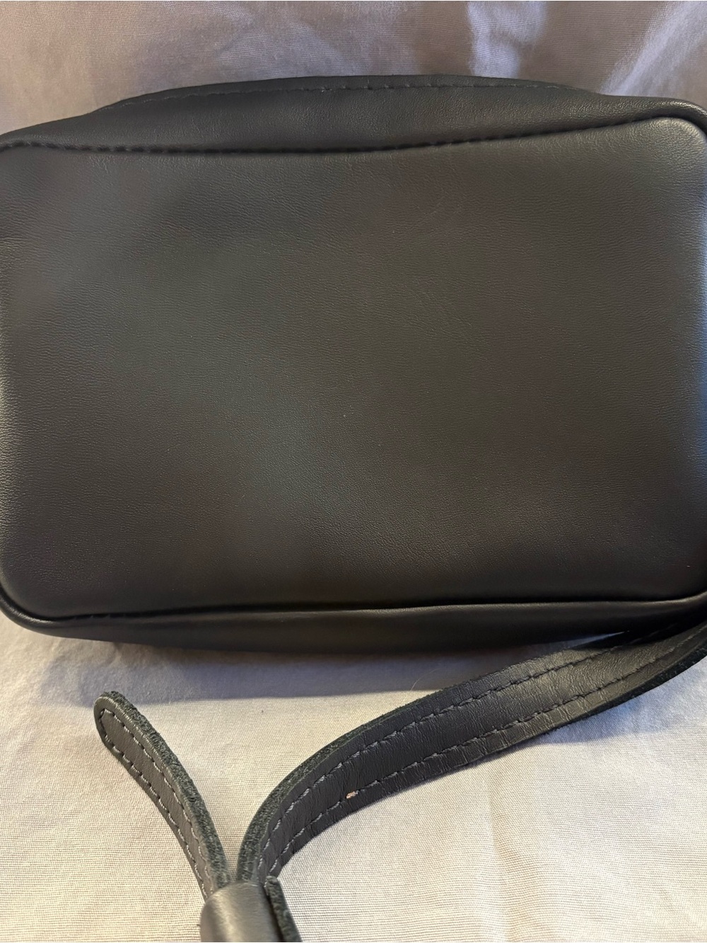 Portland Leather Matte Black Compact Crossbody - Picture 2 of 6
